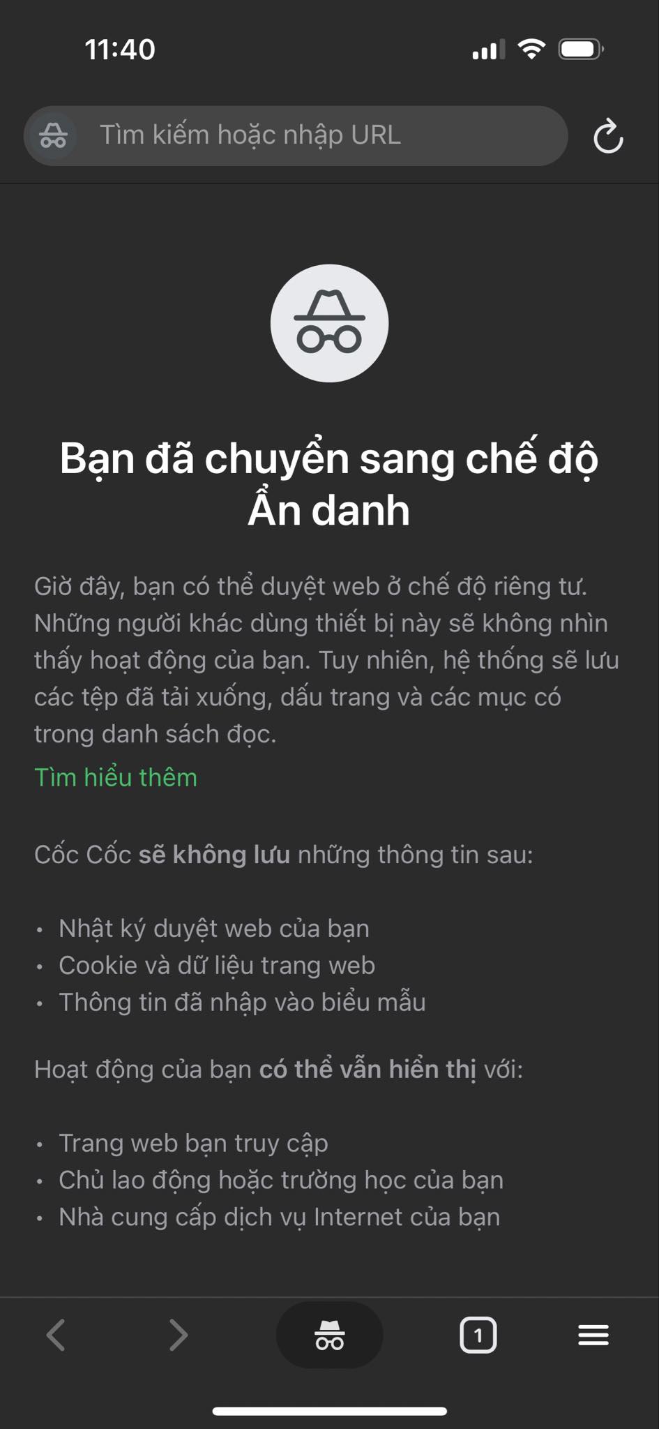 Chế độ ẩn danh là gì Cách mở tab ẩn danh trên trình duyệt