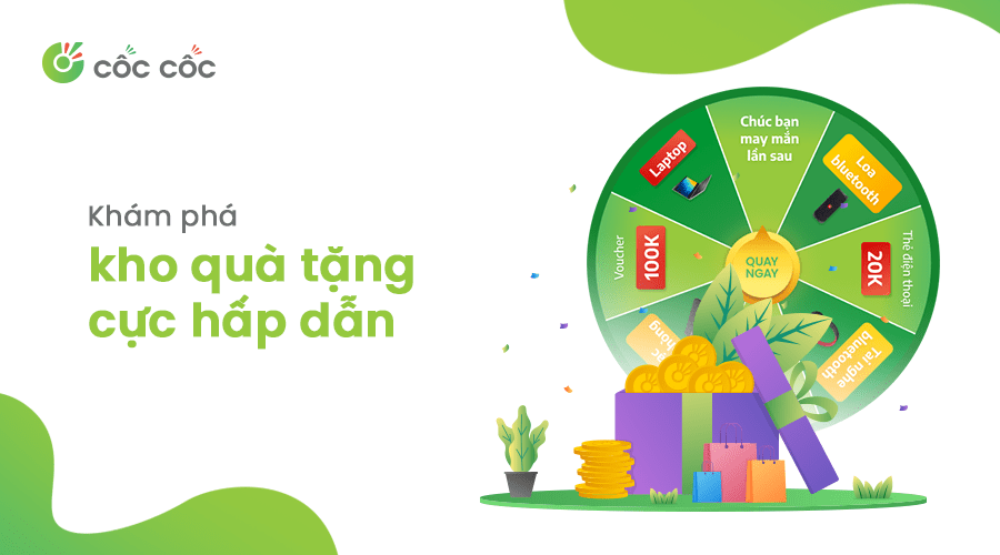 Tích điểm đổi quà với tính năng Cốc Cốc Points