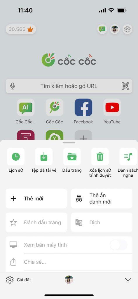 Cach mo tab an danh tren dien thoai 1
