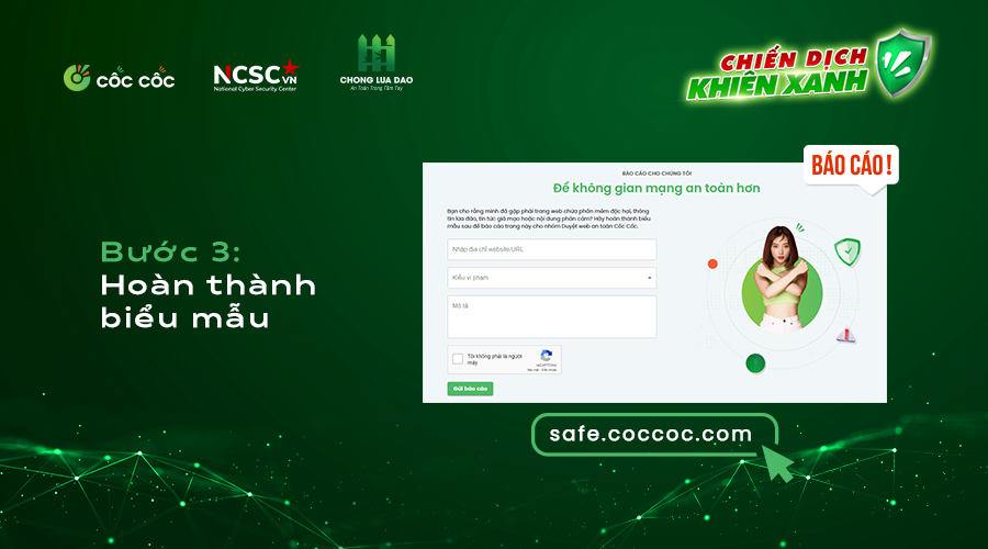 Hướng dẫn báo cáo trang web không an toàn - safe.coccoc.com