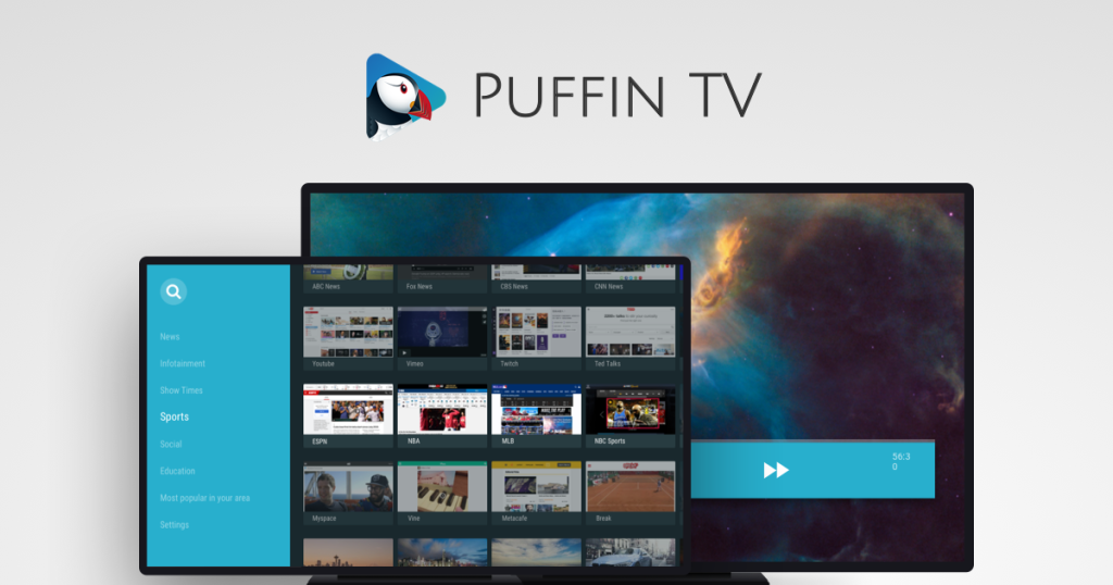 Trinh duyet Android TV - Puffin TV Browser