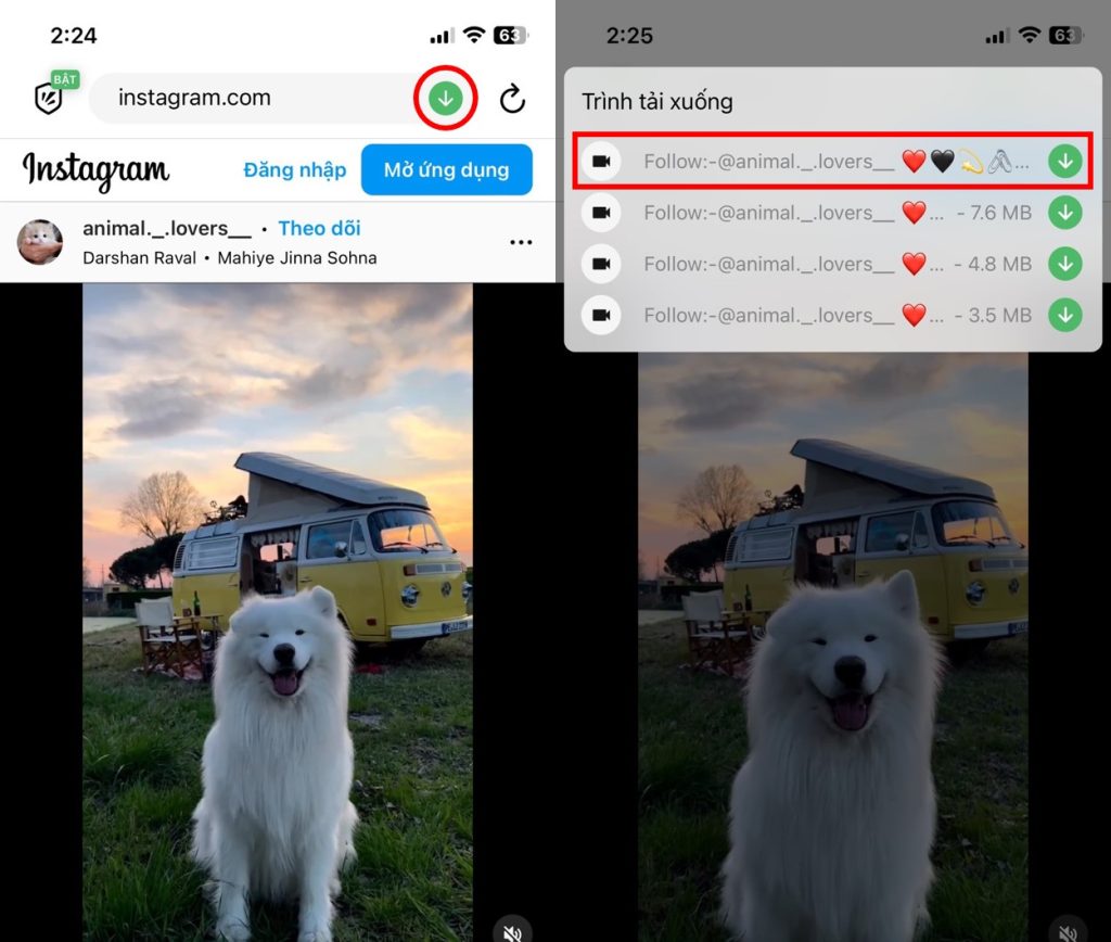 Cách tải video Instagram về iPhone