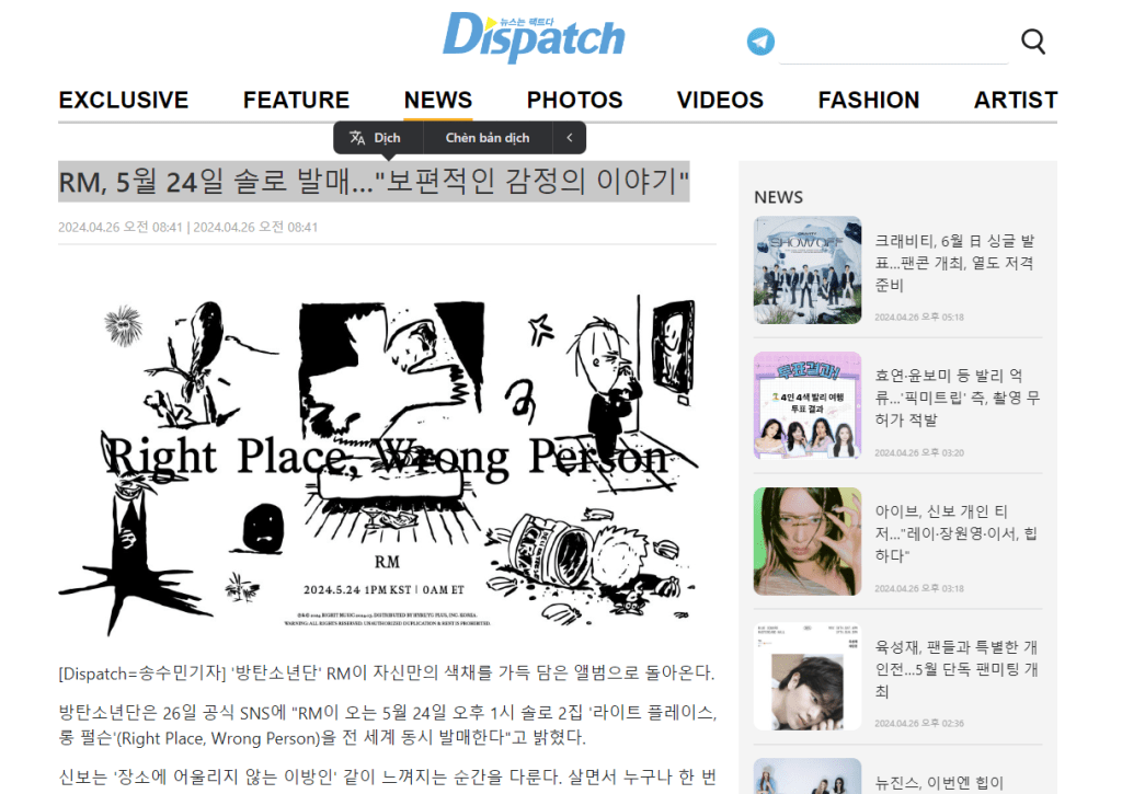 Dich tieng Han voi Coc Coc 1