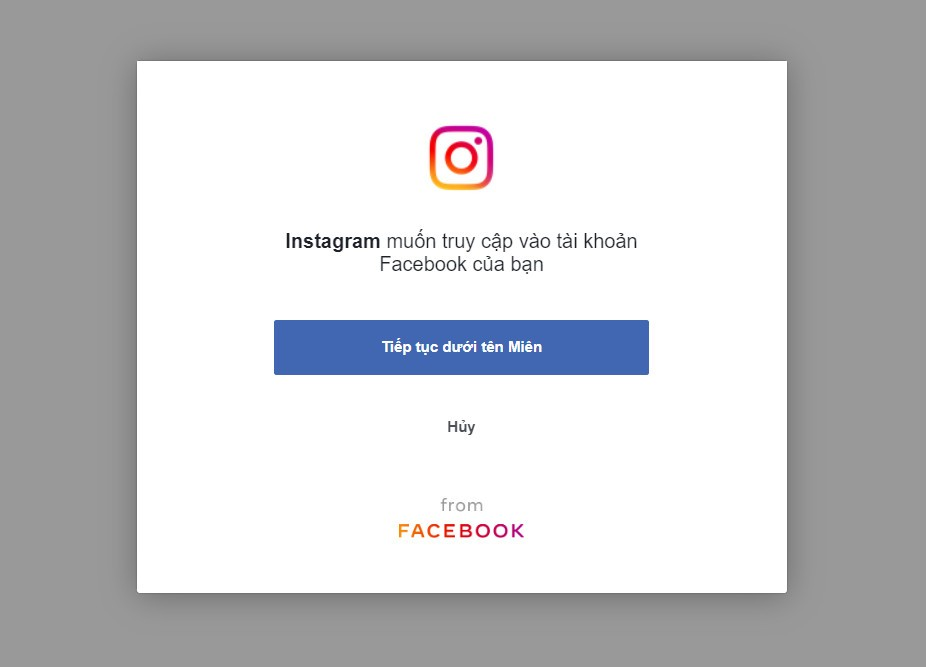 tạo tài khoản instagram bằng tài khoản facebook