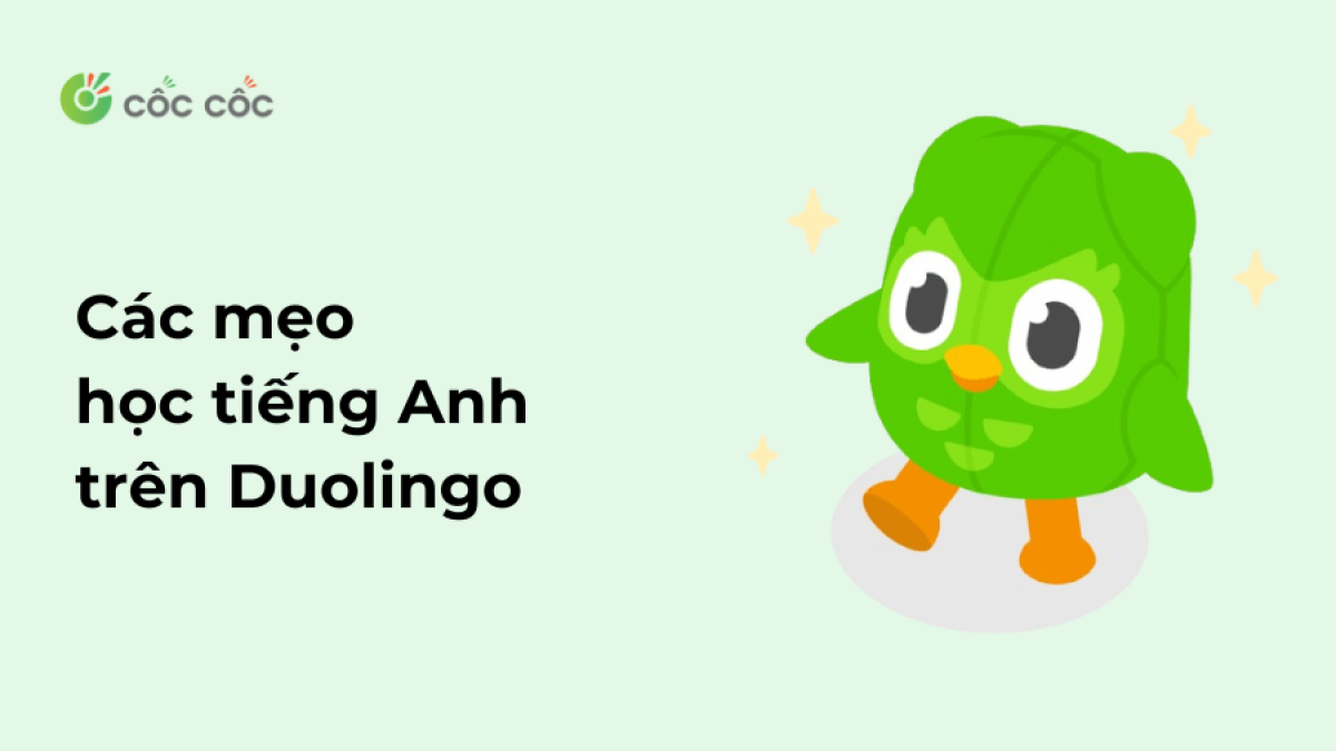 Các mẹo học tiếng Anh trên Duolingo hiệu quả - Blog Cốc Cốc