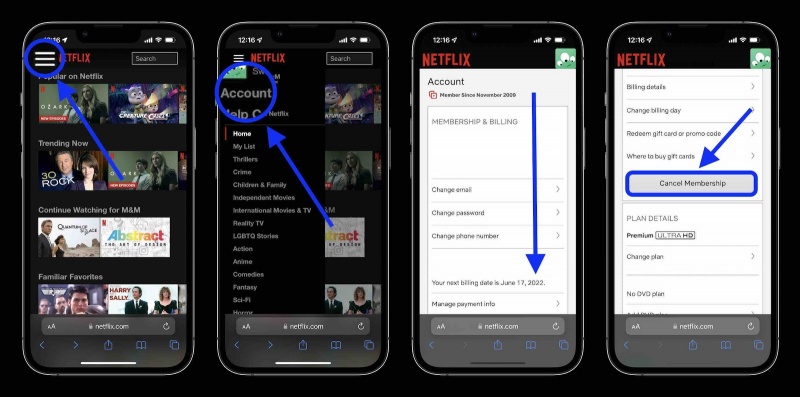 cách hủy netflix 2