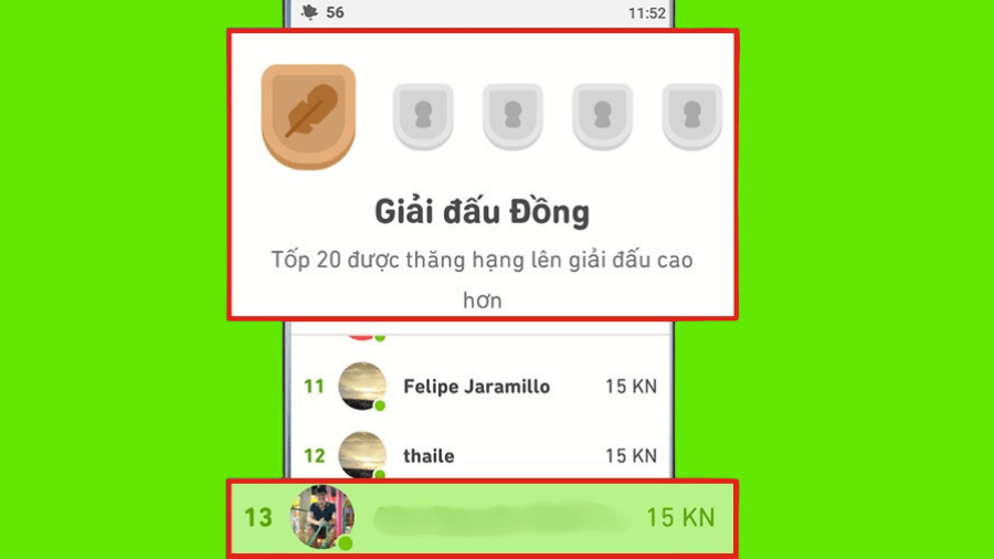 Lợi ích của bảng xếp hạng Duolingo