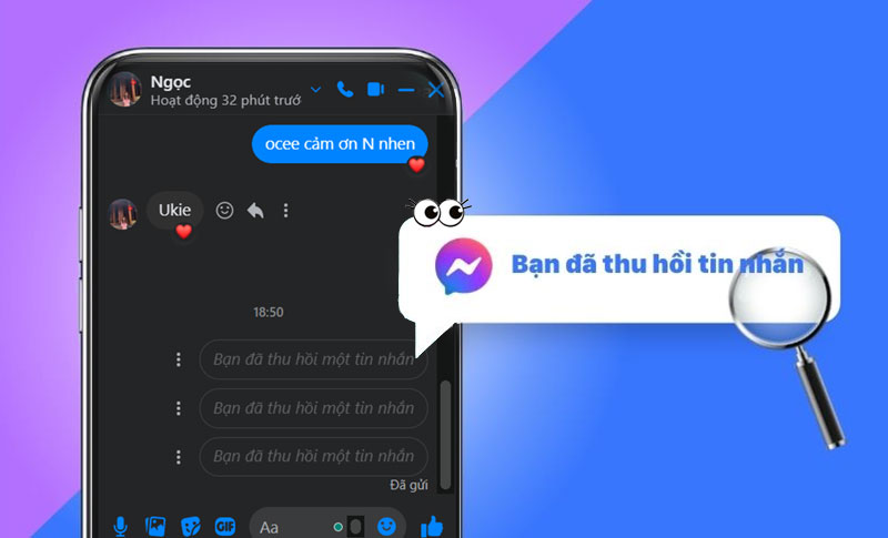 Xem tin nhắn đã thu hồi trên Messenger trên Iphone không cần app