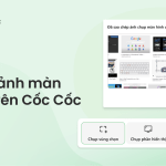 chụp ảnh màn hình trang web trên cốc cốc