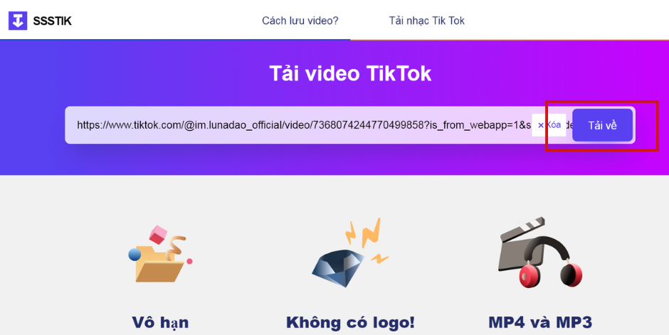 download video tiktok nhanh