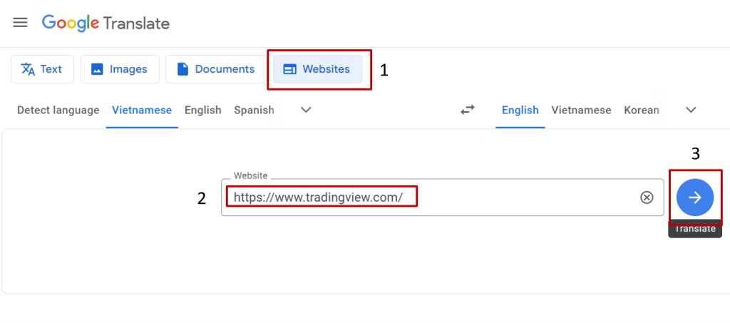 vào web bị chặn bằng google dịch