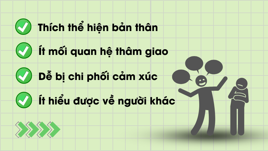 nhược điểm của người sống hướng ngoại