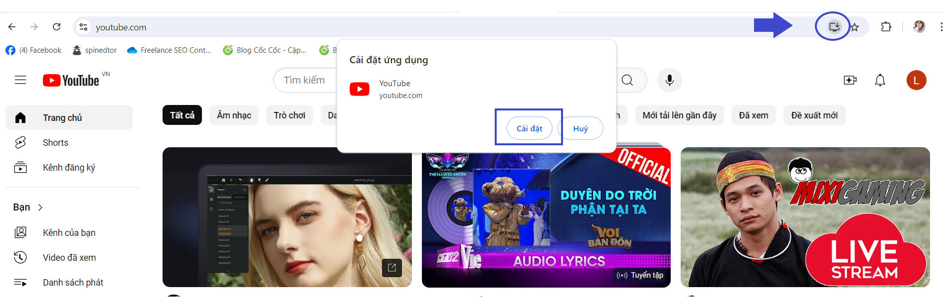 Cách tải youtube trên máy tính bằng Chorme