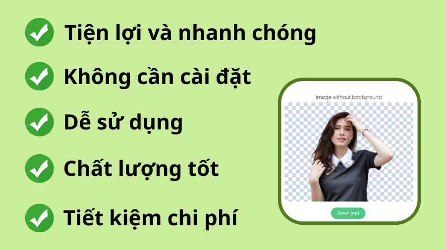 Lợi ích của việc tách nền online miễn phí