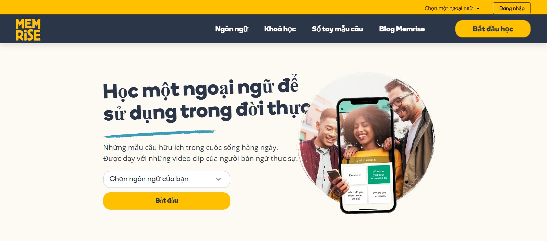 Phần mềm học tiếng Anh Memrise 