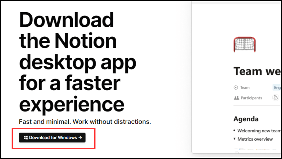 Notion for Windows