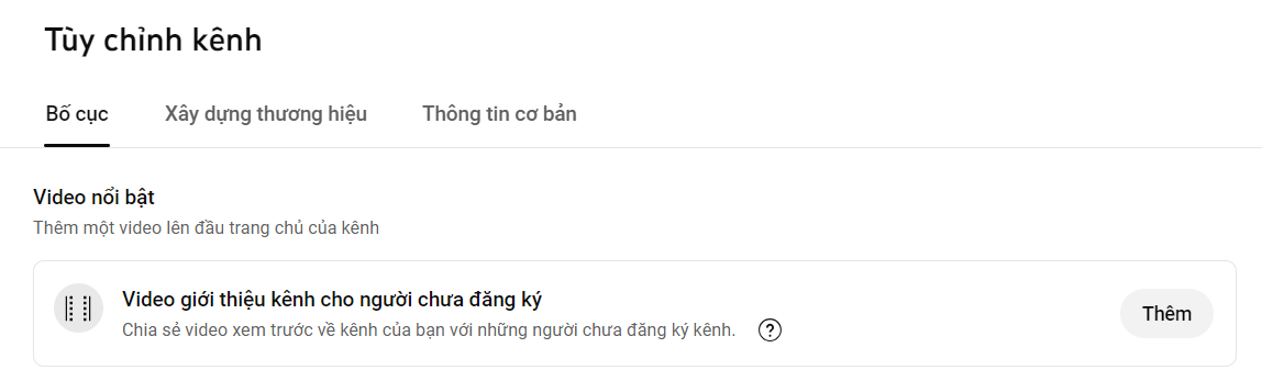 Tạo kênh Youtube 