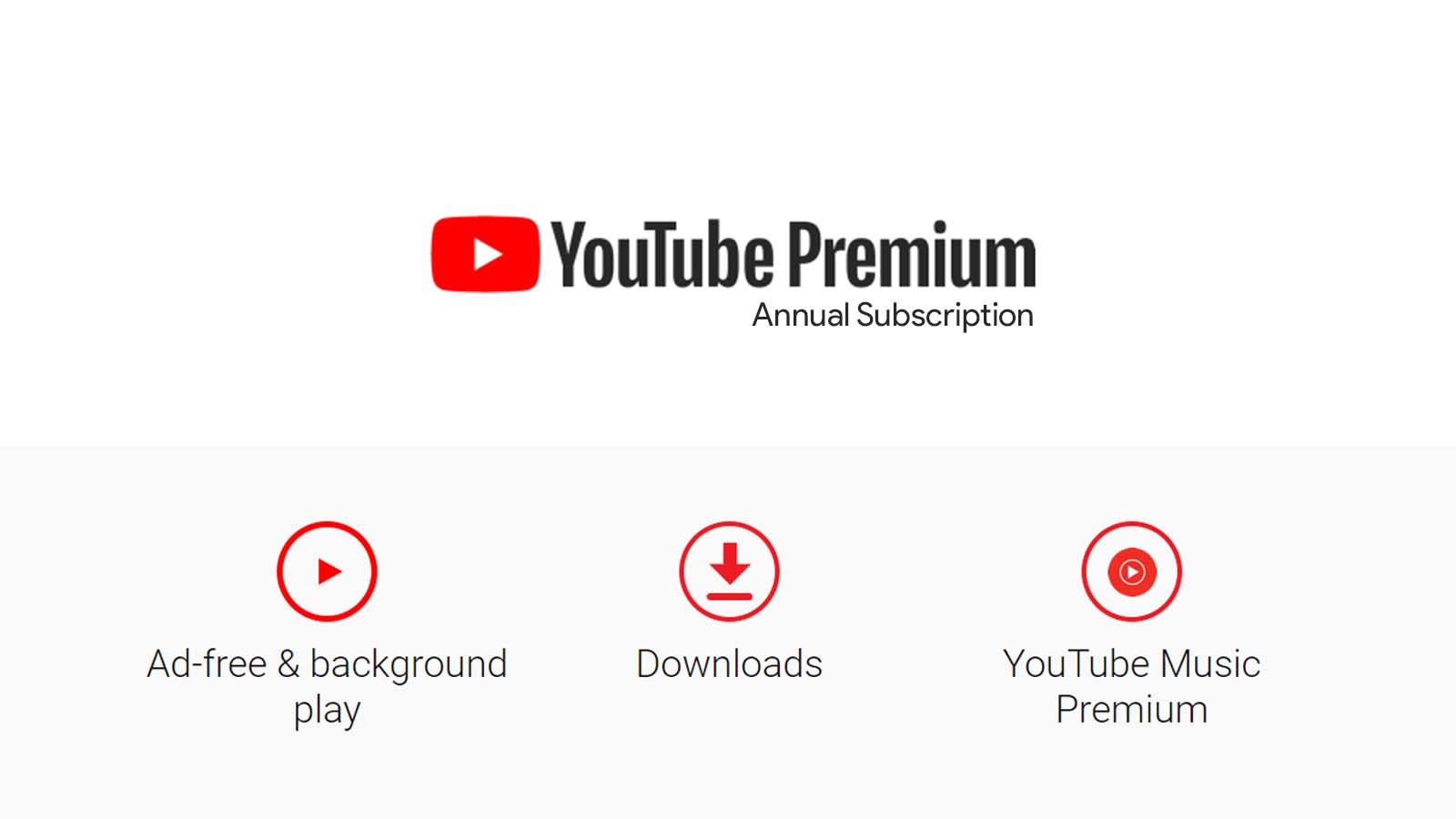 Youtube Premium Annual Subscription Feature