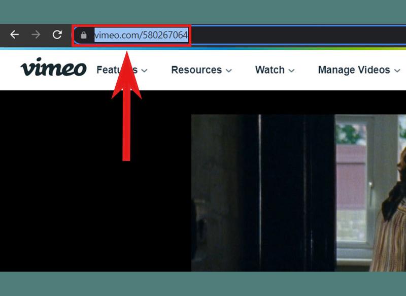 buoc truy cap vao vimeo va mo video ban muon tai xuong