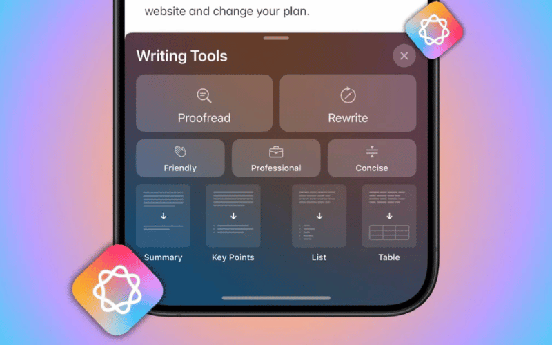apple intelligence se lam cho van ban cua ban tro nen ngan gon hoac lich su hon