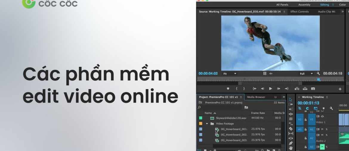 các phần mềm edit video tốt nhất