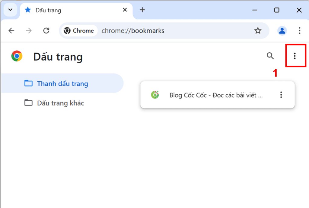 cách xuất dấu trang chrome