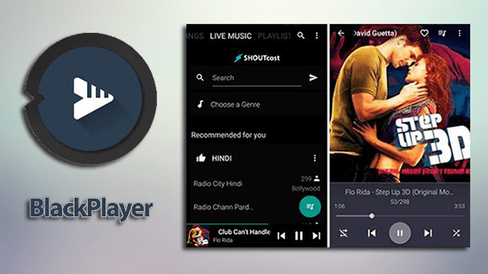 app nghe nhac offline blackplayer