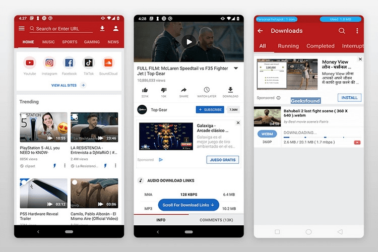 tai video youtube ve dien thoai bang ung dung