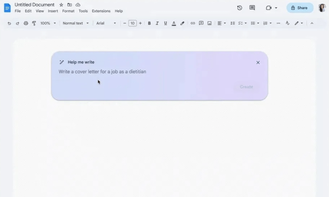 tinh nang help me write