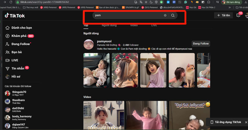 1-buoc-2-truy-cap-tiktok-va-chon-video buoc truy cap tiktok va chon video