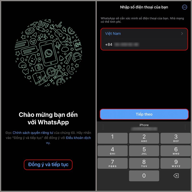 buoc xac minh so dien thoai