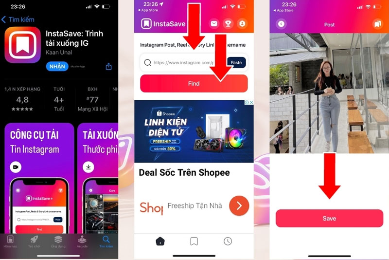 4-cach-tai-anh-tren-instagram-tren-iphone-voi-insaver cach tai anh tren instagram tren iphone voi insaver