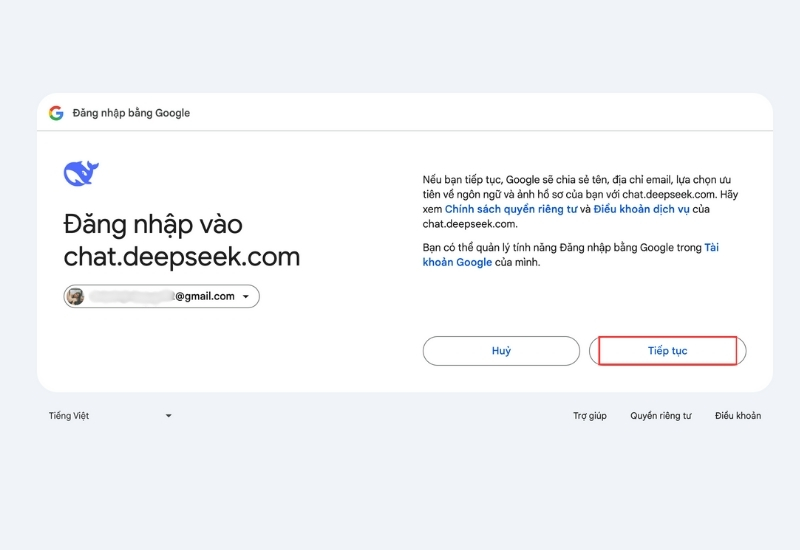 cach tao tai khoan deepseek tren may tinh buoc