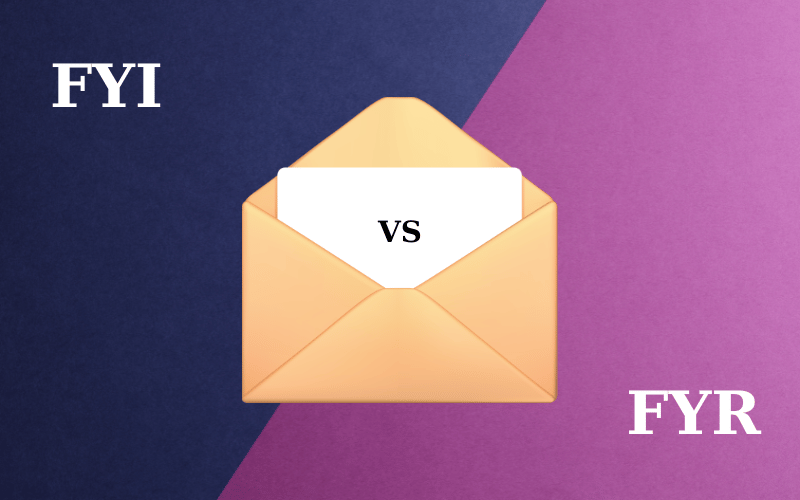 So sánh giữa hai thuật ngữ FYI và FYR So sánh giữa hai thuật ngữ FYI và FYR