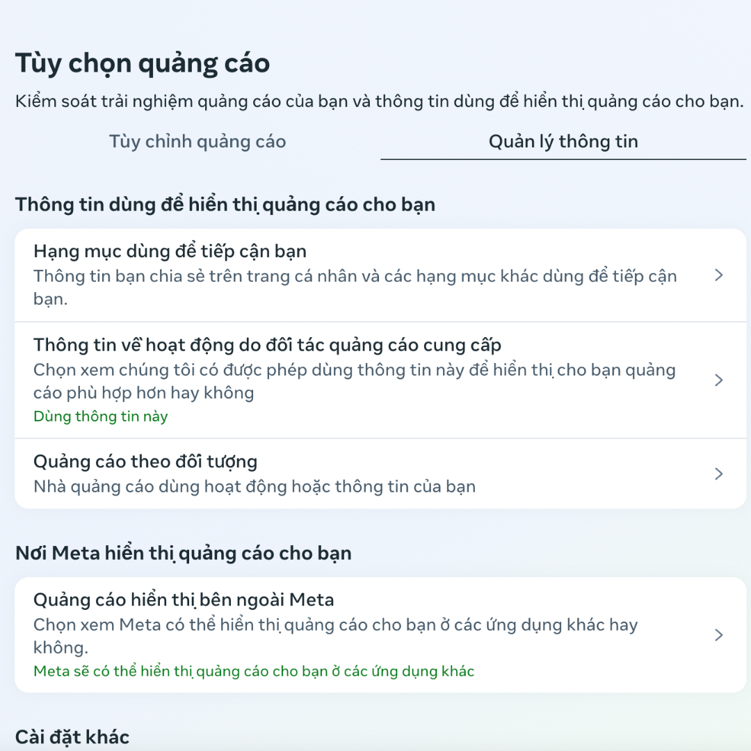 cách chặn quảng cáo trên facebook
