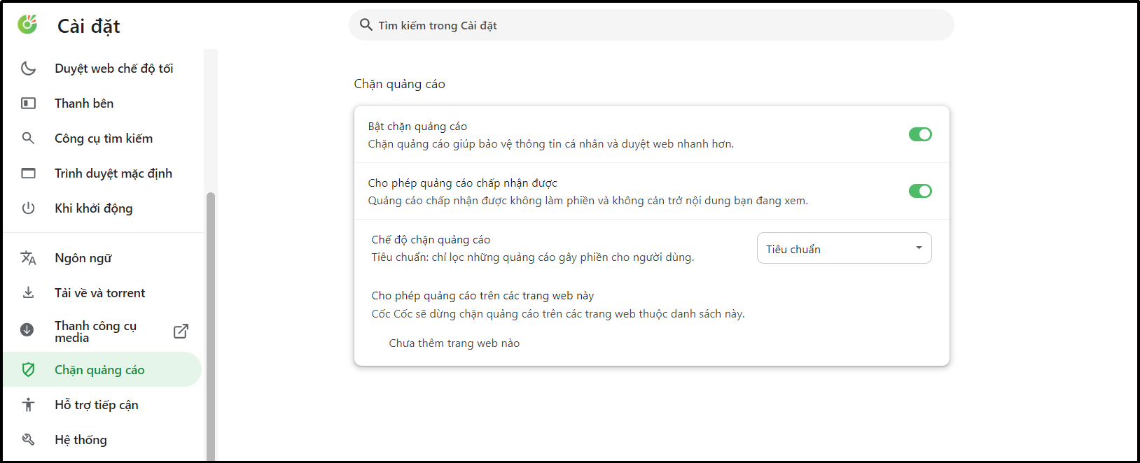 tinh-nang-chan-quang-cao-Coc-Coc Chặn quảng cáo trên Cốc Cốc