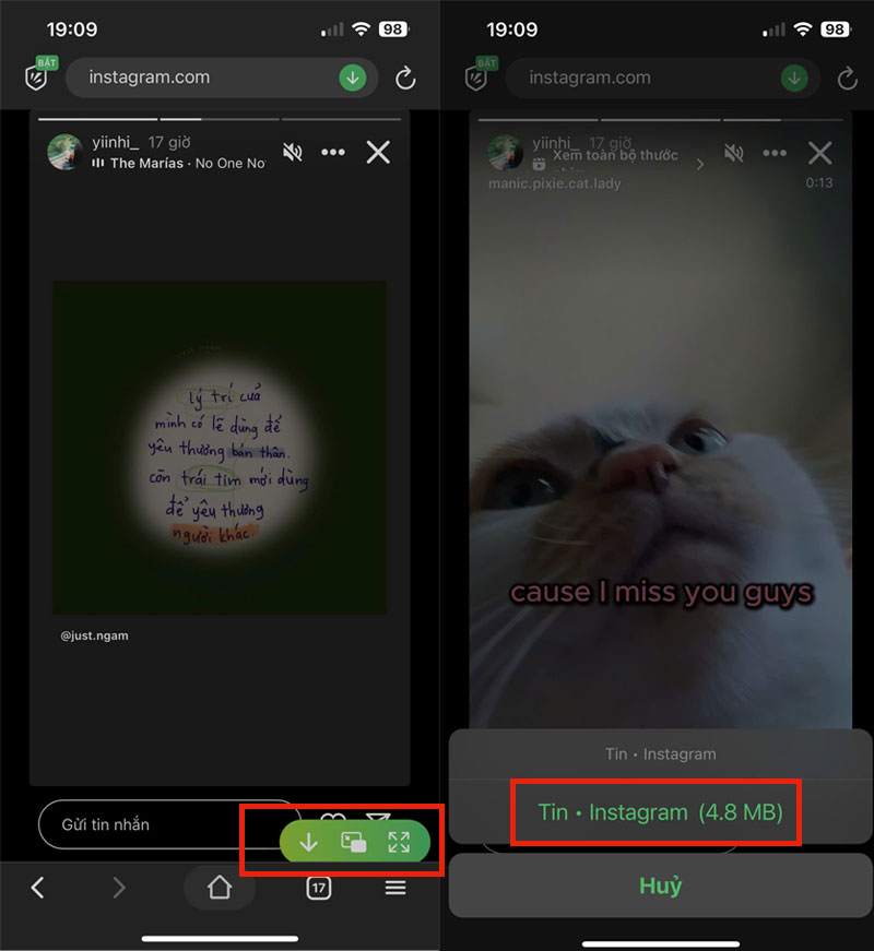 1-cach-1-tai-story-instagram-bang-thanh-phuong-tien-tren-coc-coc cach tai story instagram bang thanh phuong tien tren coc coc