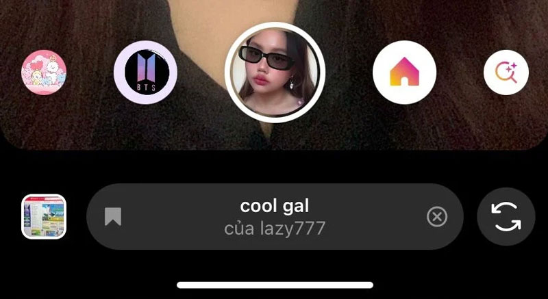 cach tim filter instagram tu de xuat co san