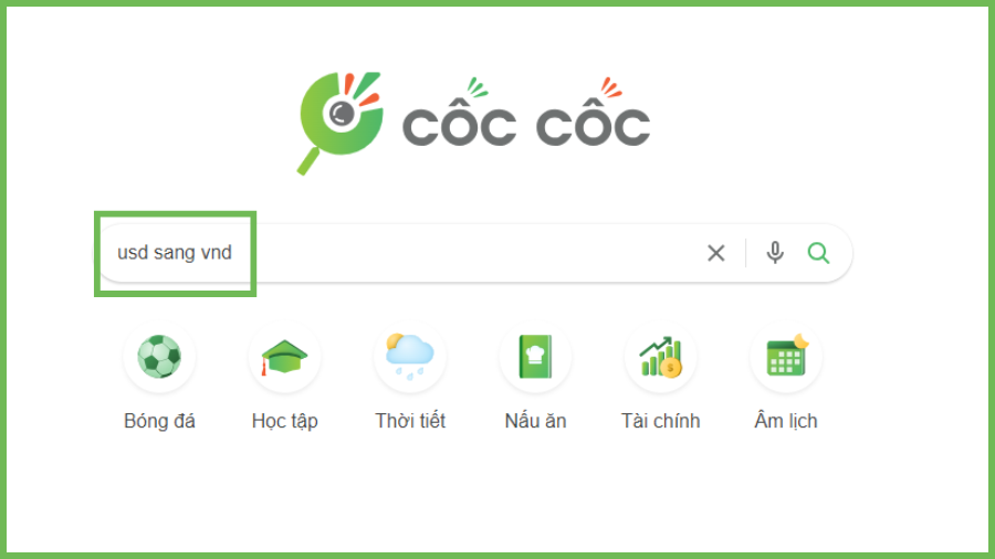 Tinh nang noi bat khi doi tien te tren Coc Coc cach 2 Tinh nang noi bat khi doi tien te tren Coc Coc cach