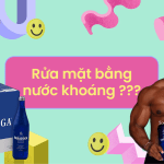 rửa mặt bằng nước khoáng lau mặt bằng chuối