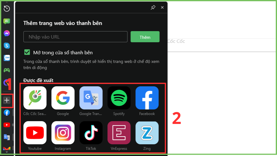 sidebar-coc-coc-la-gi-4 Cách thêm trang web vào thanh bên Cốc Cốc