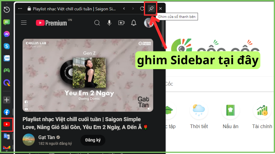 sidebar-coc-coc-la-gi-5 Hướng dẫn cách xem video trên cửa sổ phụ từ Sidebar