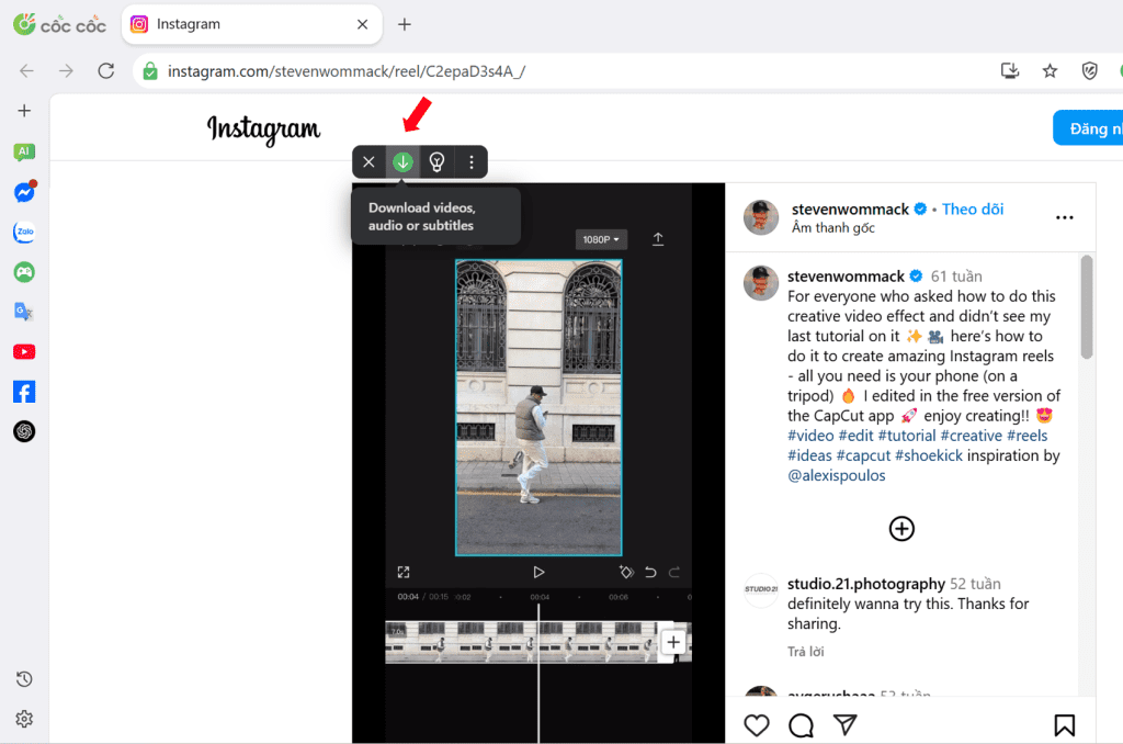 tải video instagram reel trên máy tính tải video instagram reel trên máy tính
