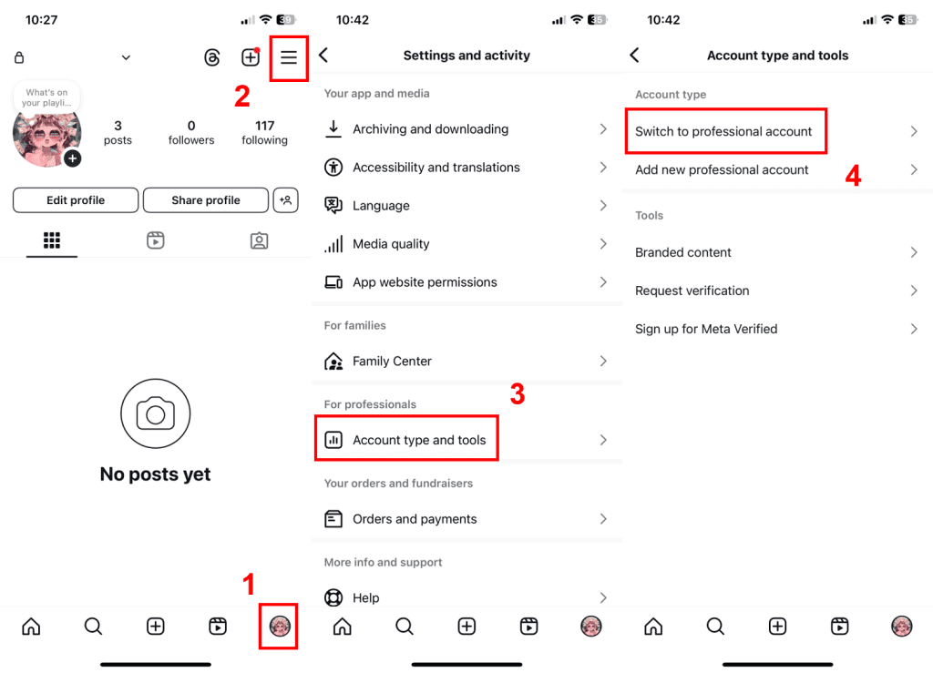 tạo tài khoản instagram doanh nghiệp