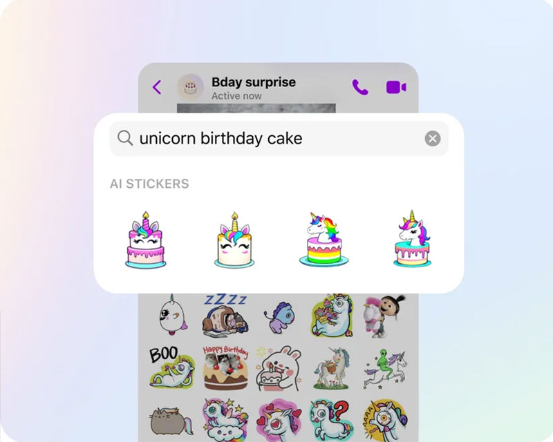 ai sticker messenger la gi