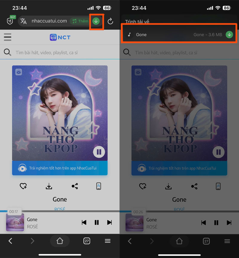 cach cach tai nhac tren nhaccuatui ve dien thoai lam nhac chuong