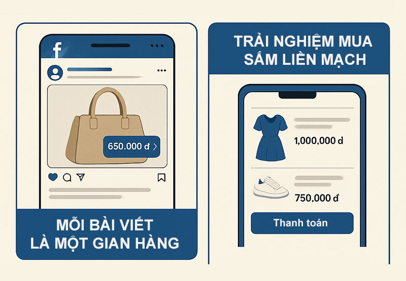 gioi thieu ve tinh nang gan the san pham tren facebook