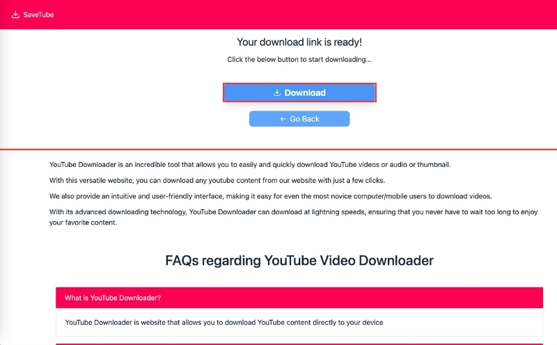 cach tai video youtube shorts qua yt savetube me
