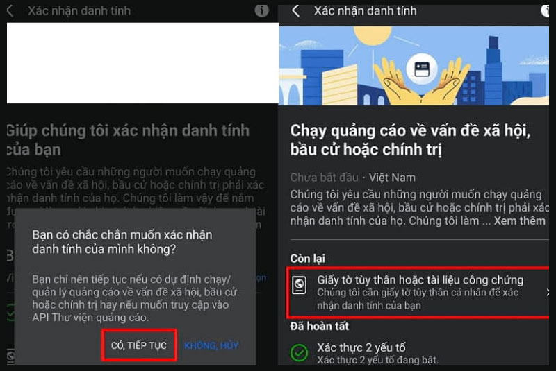 nhan vao giay to tuy than hoac tai lieu cong chung de tai len thong tin can thiet