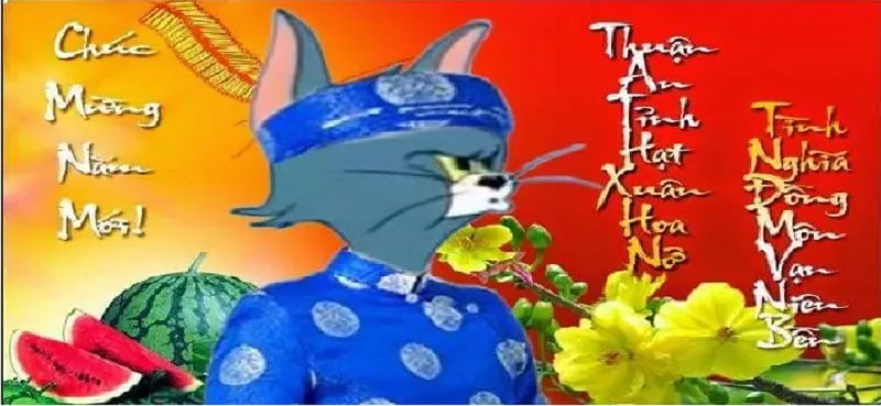 chuot jerry meme tet